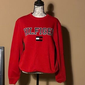 Tommy Hilfiger Red Crew Neck Sweater